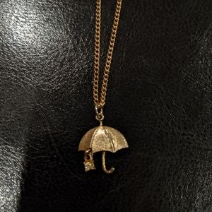 RARE VINTAGE Act II Umbrella Necklace 16''